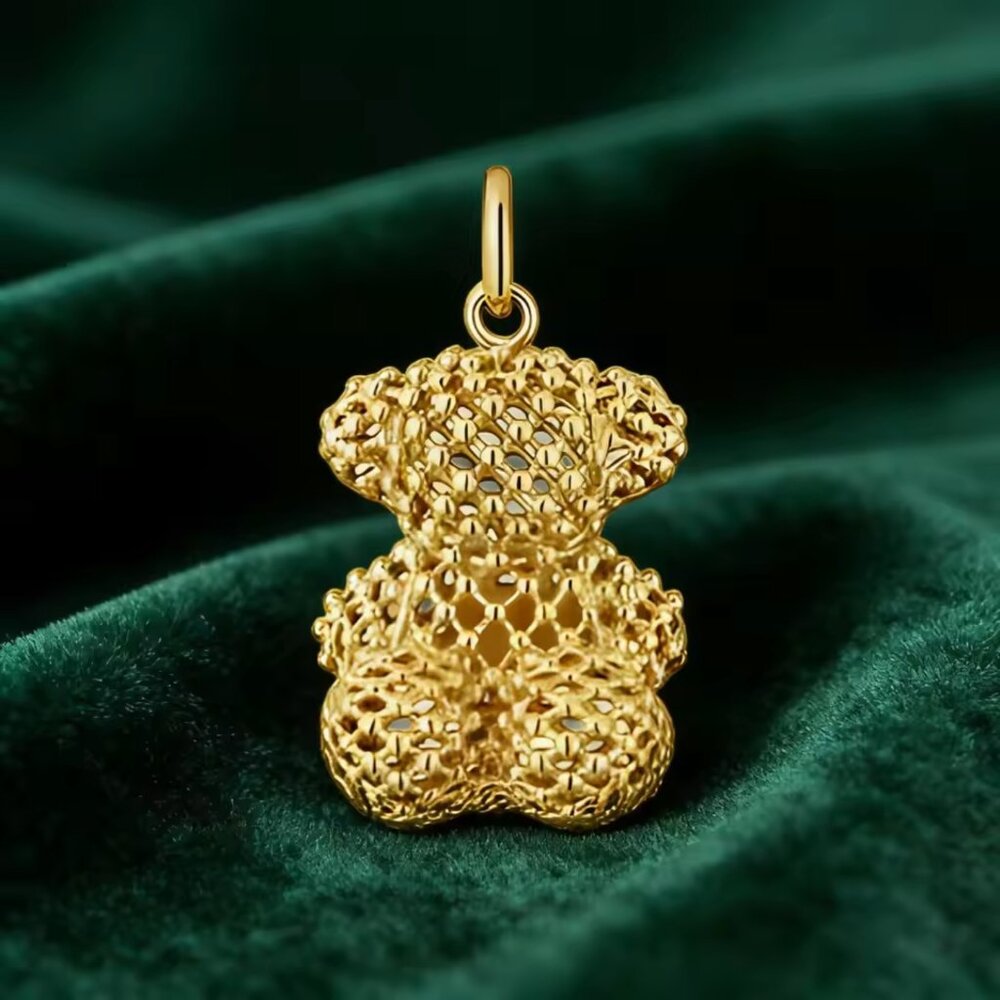 New TOUS Mini Exaggerated Statement pendant in Gold 1pcs G750